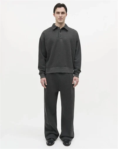 Mads Nørgaard - Standard Niko Sweatpants - Dark Grey Melange